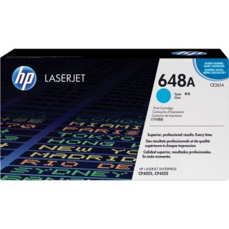 Toner d'origine HP CE261A / 648A - cyan