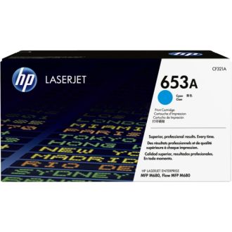 Toner d'origine HP CF321A / 653A - cyan