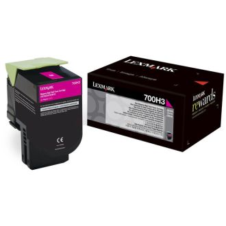 Toner d'origine Lexmark 70C0H30 / 700H3 - magenta
