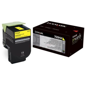 Toner d'origine Lexmark 70C0H40 / 700H4 - jaune