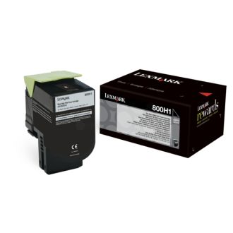 Toner d'origine Lexmark 80C0H10 / 800H1 - noir