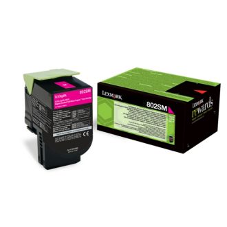 Toner d'origine Lexmark 80C2SM0 / 802SM - magenta