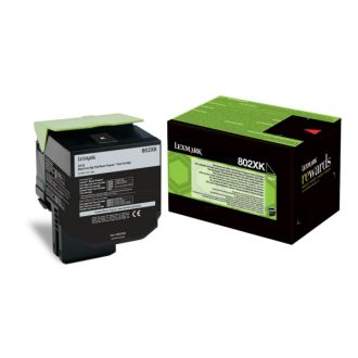 Toner d'origine Lexmark 80C2XK0 / 802XK - noir