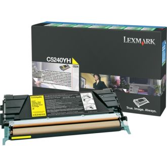 Toner d'origine Lexmark C5240YH - jaune