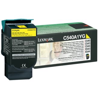 Toner d'origine Lexmark C540A1YG - jaune