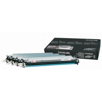 Tambour d'origine Lexmark C734X24G - multipack 4 couleurs : noir, cyan, magenta, jaune