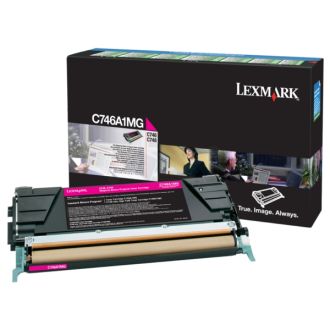 Toner d'origine Lexmark C746A1MG - magenta