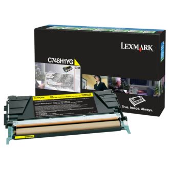 Toner d'origine Lexmark C748H1YG - jaune