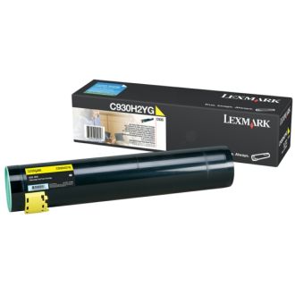 Toner d'origine Lexmark C930H2YG - jaune