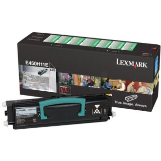 Toner d'origine Lexmark E450H11E - noir