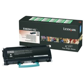 Toner d'origine Lexmark X463H11G - noir