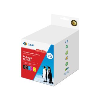 Cartouche haut de gamme compatible Canon 2933B008 / CLI-521 BK - noire