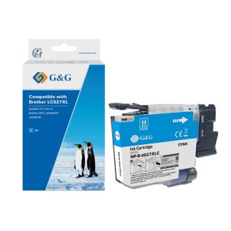 Cartouche haut de gamme compatible Brother LC527XLC - cyan