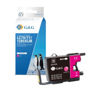 Cartouche haut de gamme compatible Brother LC1280XLM - magenta