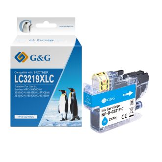 Cartouche haut de gamme compatible Brother LC3219XLC - cyan