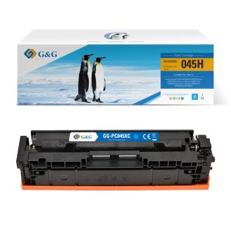 Toner haut de gamme compatible Canon 1245C002 / 045H - cyan