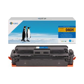 Toner haut de gamme compatible Canon 1253C002 / 046H - cyan