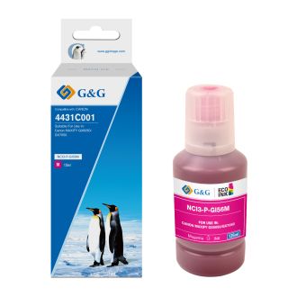 Bouteille d'encre haut de gamme compatible Canon 4431C001 / GI-56 M - magenta