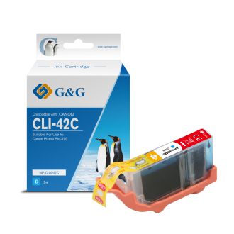 Cartouche haut de gamme compatible Canon 6385B001 / CLI-42 C - cyan