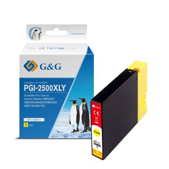 Cartouche haut de gamme compatible Canon 9267B001 / PGI-2500 XLY - jaune