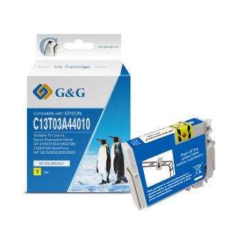 Cartouche haut de gamme compatible Epson C13T03A44010 / 603XL - jaune