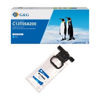 Cartouche haut de gamme compatible Epson C13T05A200 / T05A2 - cyan