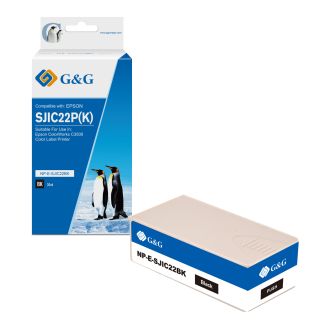 Cartouche haut de gamme compatible Epson C33S020601 / SJI-C-22-P-(K) - noire
