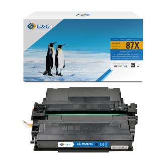 Toner haut de gamme compatible HP CF287X / 87X - noir