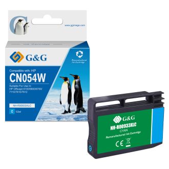 Cartouche haut de gamme compatible HP CN054AE / 933XL - cyan