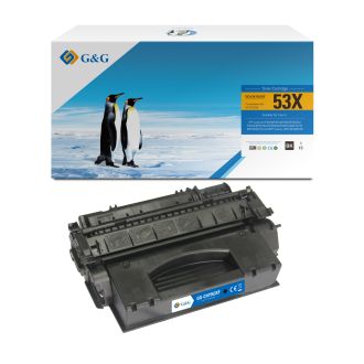 Toner haut de gamme compatible HP Q7553X / 53X - noir