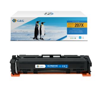 Toner haut de gamme compatible HP W2211X / 207X - cyan