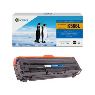 Toner haut de gamme compatible Samsung CLTK506LELS / K506L - noir