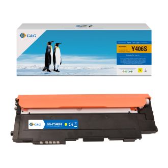 Toner haut de gamme compatible Samsung CLTY406SELS / Y406 - jaune